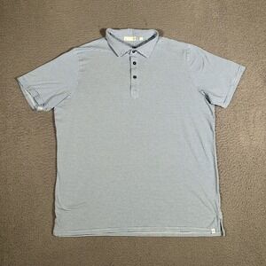 Tasc Shirt Mens XL Blue Striped‎ Bamboo Blend Stretch Soft Golf Casual Preppy